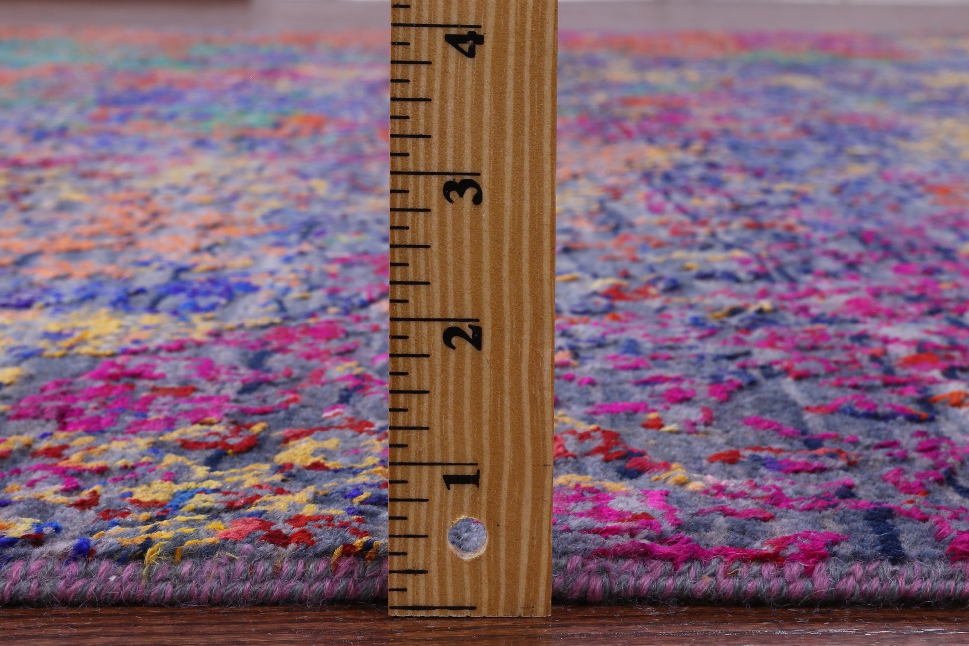 Contemporary Hand Knotted Wool & Silk Rug - 7' 1" X 10' 2" - Golden Nile
