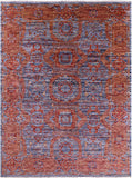 Geometric Persian Mamluk Hand Knotted Wool Rug - 10' 0" X 13' 11" - Golden Nile