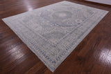 Geometric Persian Mamluk Hand Knotted Wool Rug - 9' 11" X 14' 0" - Golden Nile