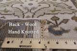 Ivory Turkish Oushak Hand Knotted Wool Runner Rug - 2' 8" X 12' 1" - Golden Nile