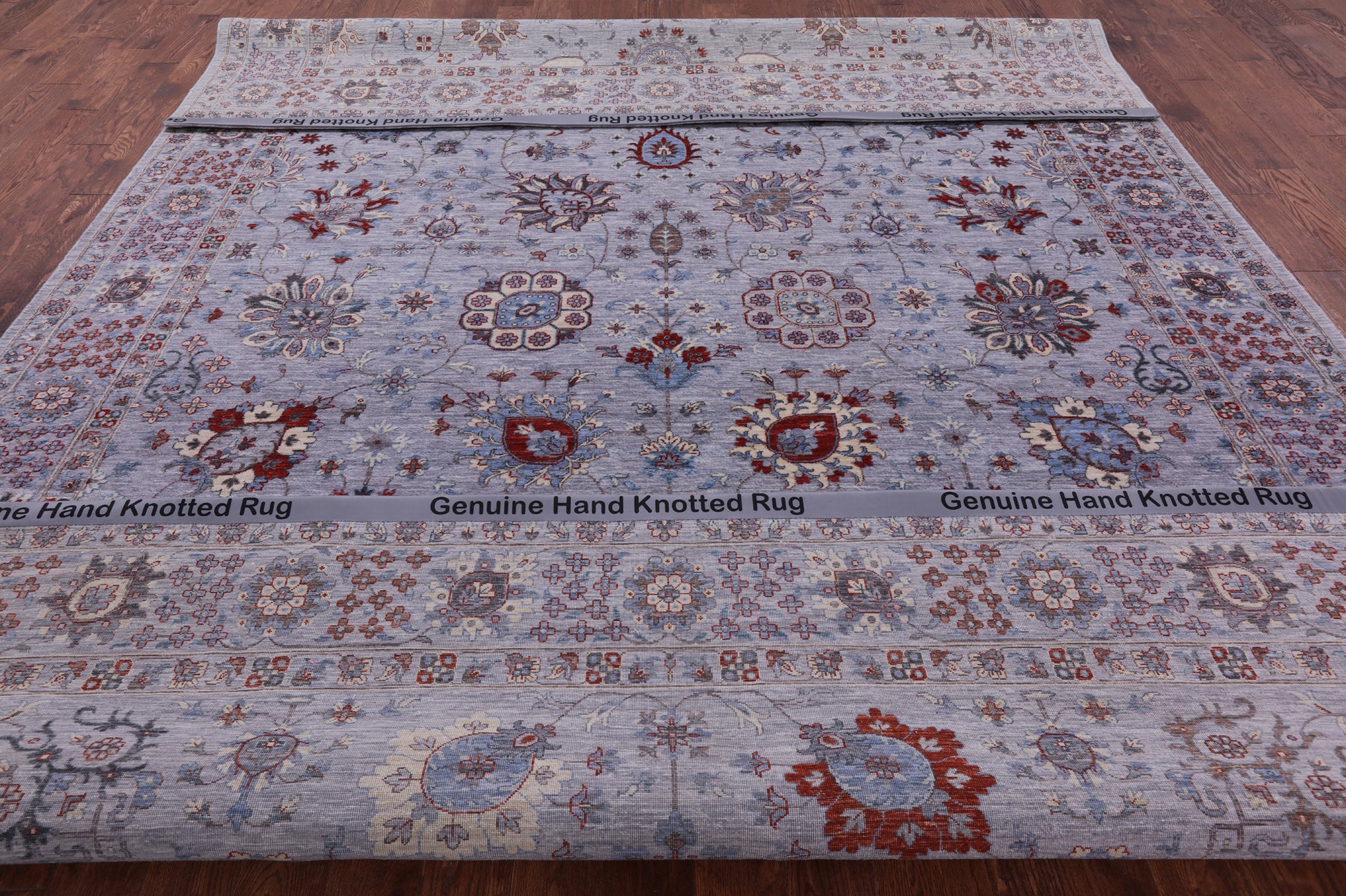 Grey Persian Handmade Wool Rug - 10' 0" X 14' 0" - Golden Nile