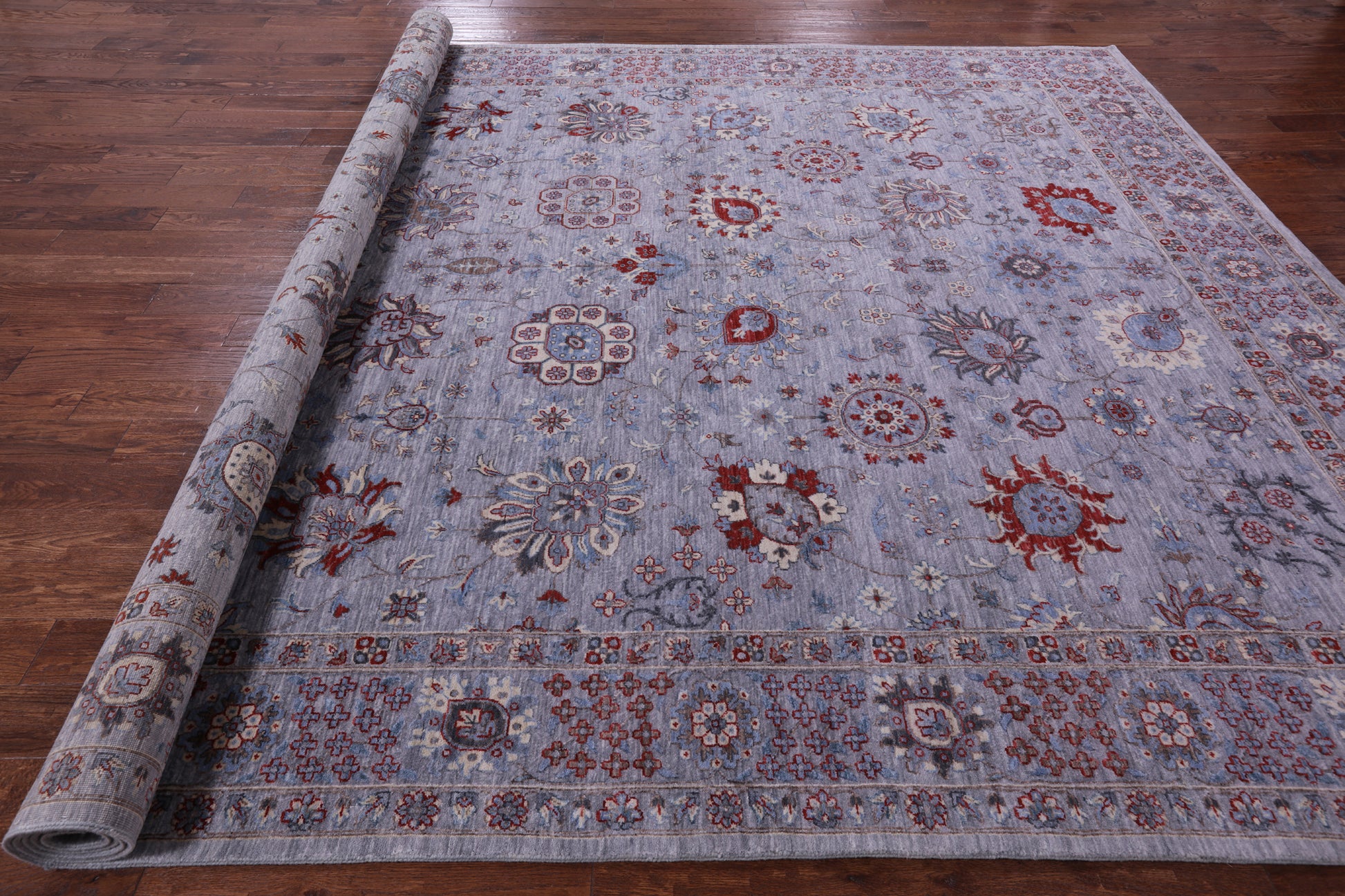 Grey Persian Handmade Wool Rug - 10' 0" X 14' 0" - Golden Nile