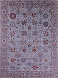 Grey Persian Handmade Wool Rug - 10' 0" X 14' 0" - Golden Nile