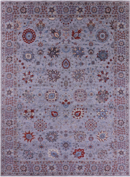 Grey Persian Handmade Wool Rug - 10' 0" X 14' 0" - Golden Nile