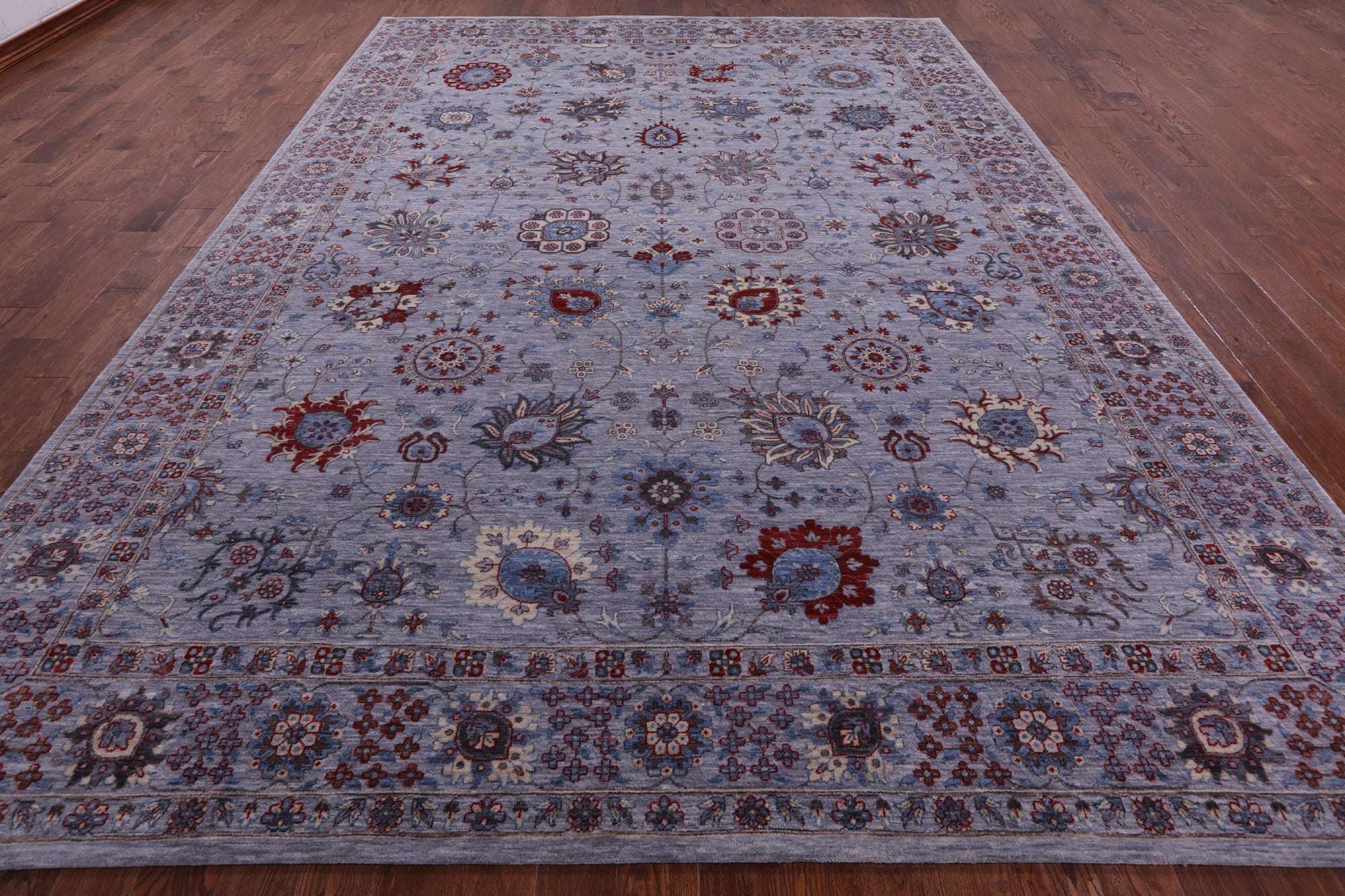 Grey Persian Handmade Wool Rug - 10' 0" X 14' 0" - Golden Nile