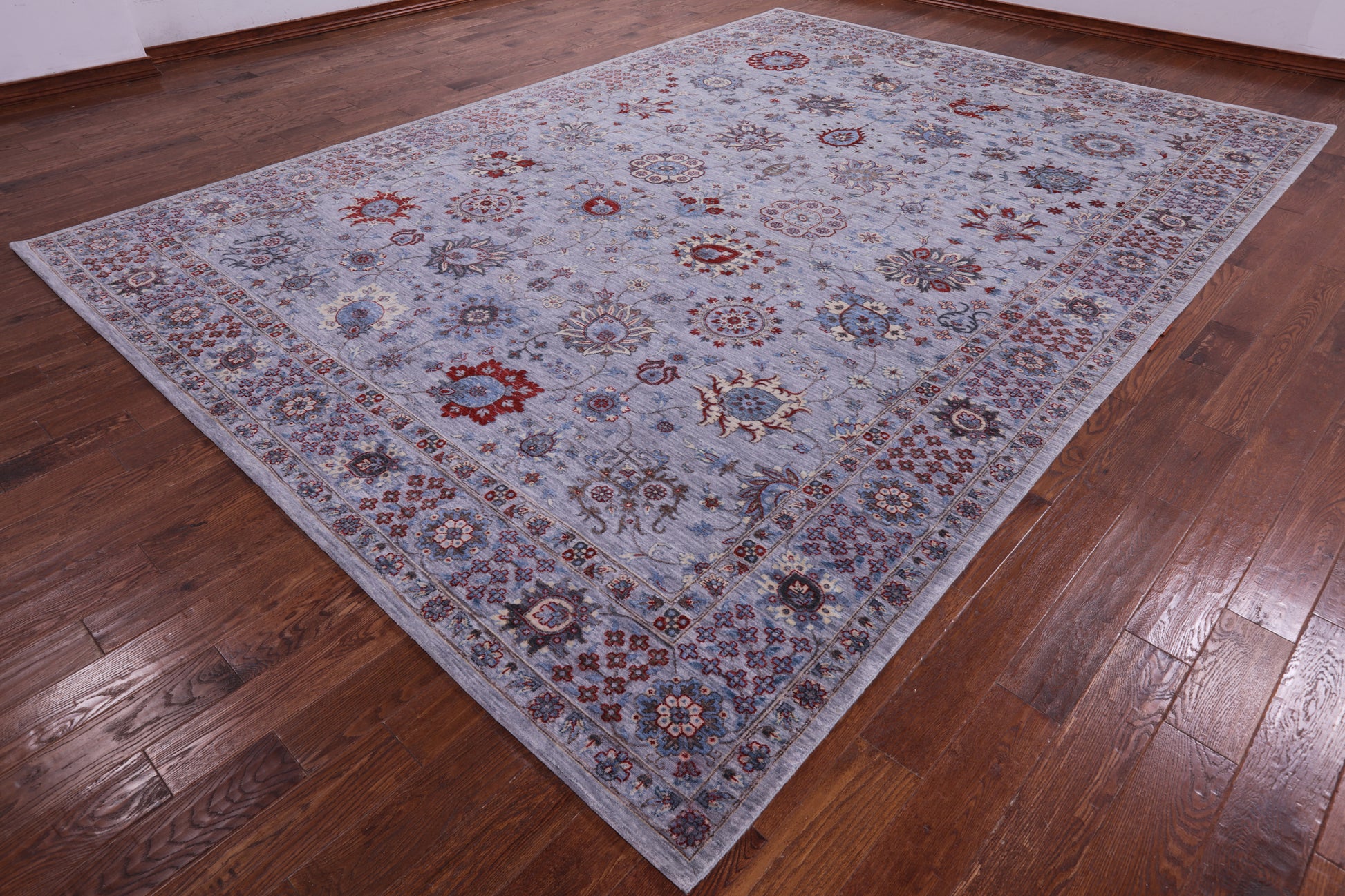 Grey Persian Handmade Wool Rug - 10' 0" X 14' 0" - Golden Nile