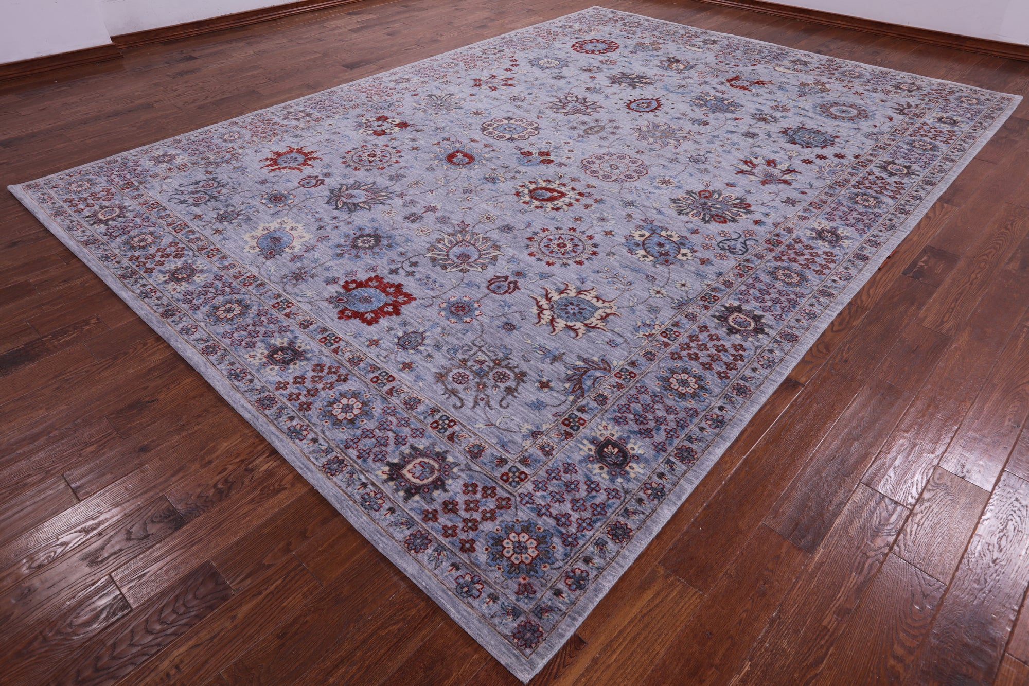 Grey Persian Handmade Wool Rug - 10' 0" X 14' 0" - Golden Nile