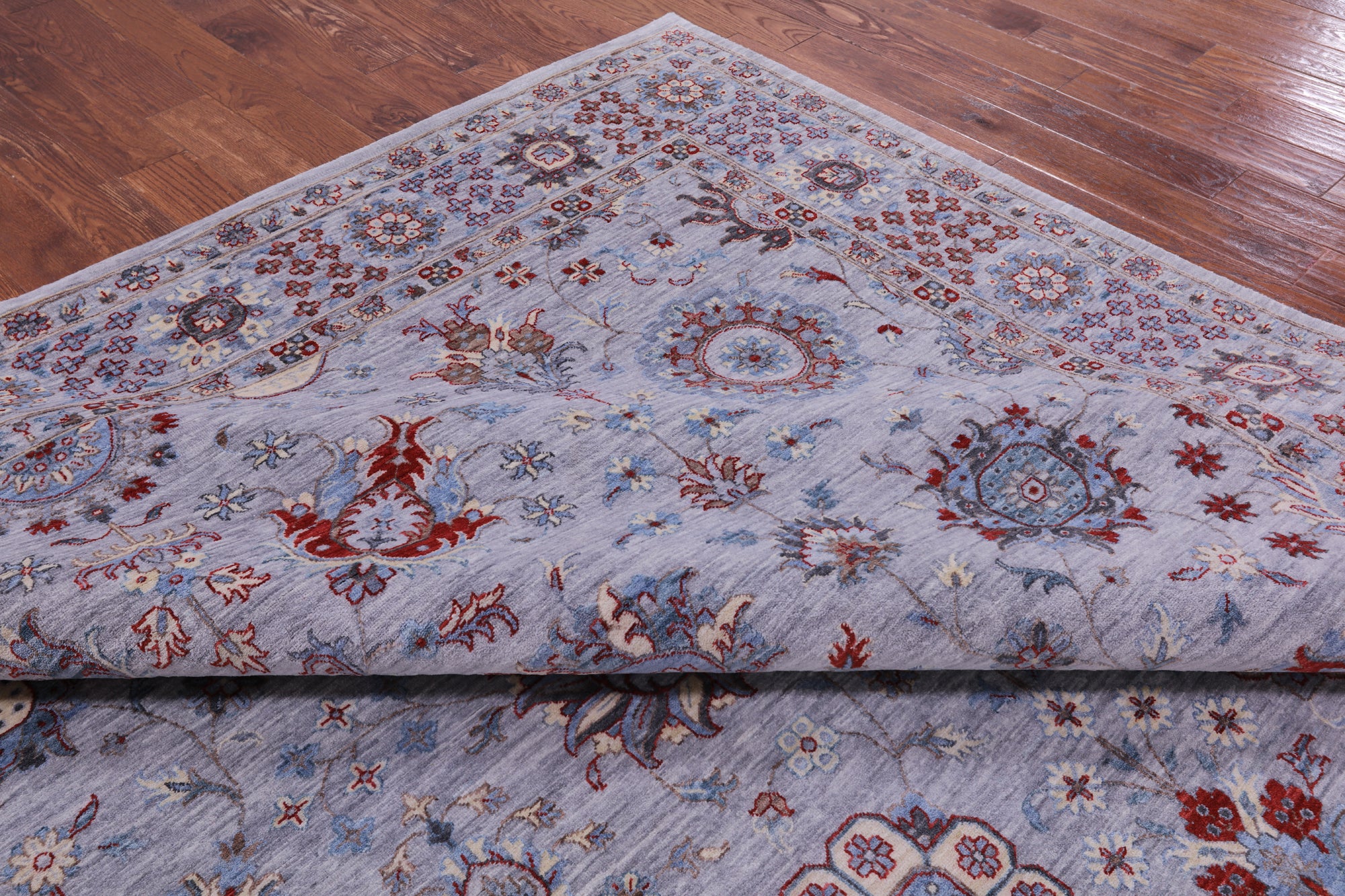 Grey Persian Handmade Wool Rug - 10' 0" X 14' 0" - Golden Nile
