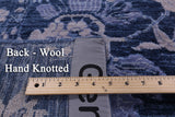 Blue Contemporary Handmade Wool Rug - 7' 11" X 10' 2" - Golden Nile