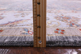 Grey Persian Hand Knotted Wool Rug - 9' 0" X 11' 11" - Golden Nile