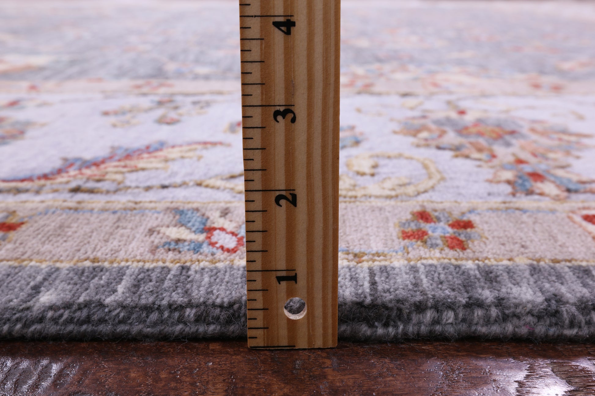 Grey Persian Hand Knotted Wool Rug - 9' 0" X 11' 11" - Golden Nile