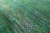 Green Savannah Grass Hand Knotted Wool & Silk Runner Rug - 2' 5" X 31' 2" - Golden Nile