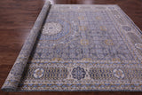 Geometric Persian Mamluk Hand Knotted Wool Rug - 10' 0" X 13' 10" - Golden Nile