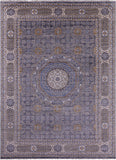 Geometric Persian Mamluk Hand Knotted Wool Rug - 10' 0" X 13' 10" - Golden Nile