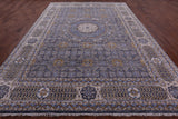 Geometric Persian Mamluk Hand Knotted Wool Rug - 10' 0" X 13' 10" - Golden Nile