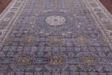 Geometric Persian Mamluk Hand Knotted Wool Rug - 10' 0" X 13' 10" - Golden Nile