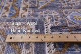 Geometric Persian Mamluk Hand Knotted Wool Rug - 10' 0" X 13' 10" - Golden Nile