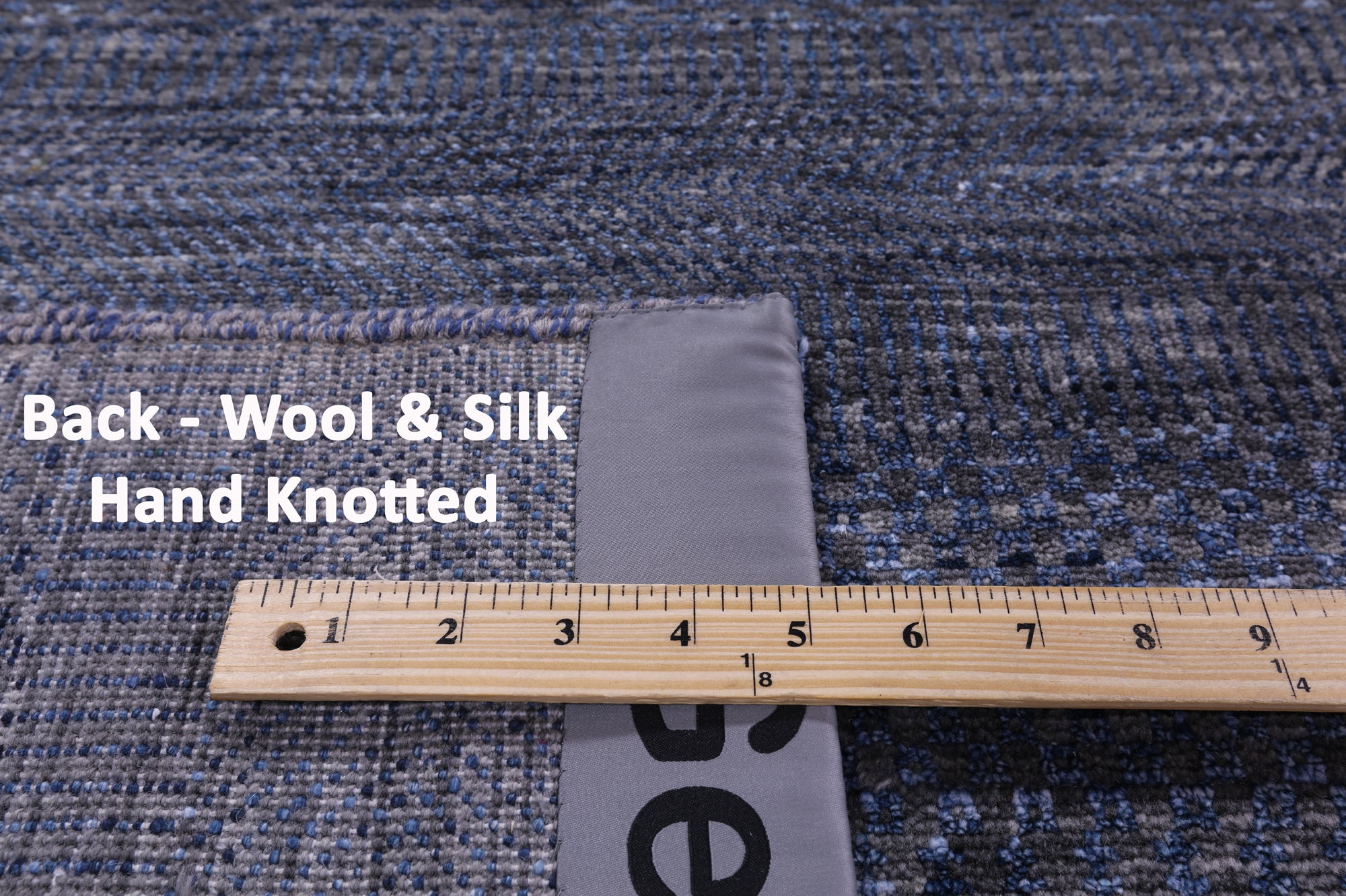 Savannah Grass Hand Knotted Wool & Silk Rug - 9' 0" X 12' 3" - Golden Nile