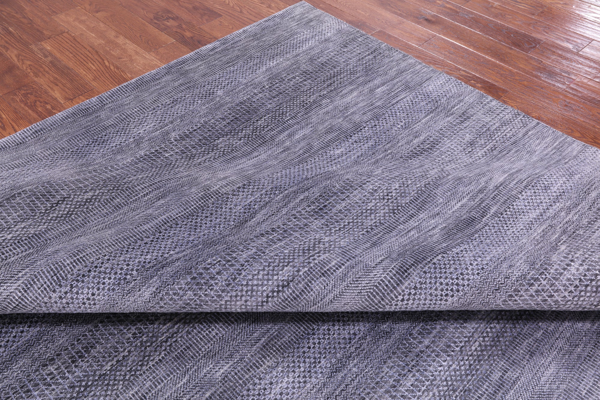 Savannah Grass Hand Knotted Wool & Silk Rug - 9' 2" X 11' 9" - Golden Nile
