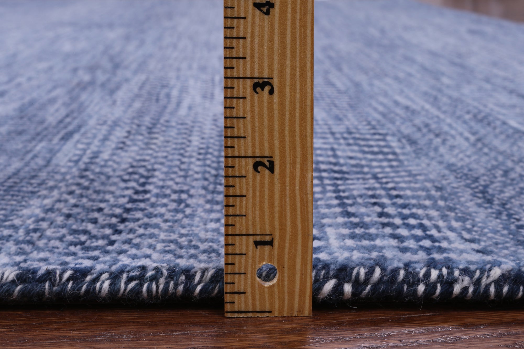 Blue Savannah Grass Hand Knotted Wool & Silk Rug - 7' 11" X 10' 1" - Golden Nile