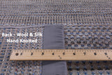 Savannah Grass Handmade Wool & Silk Rug - 6' 2" X 8' 11" - Golden Nile