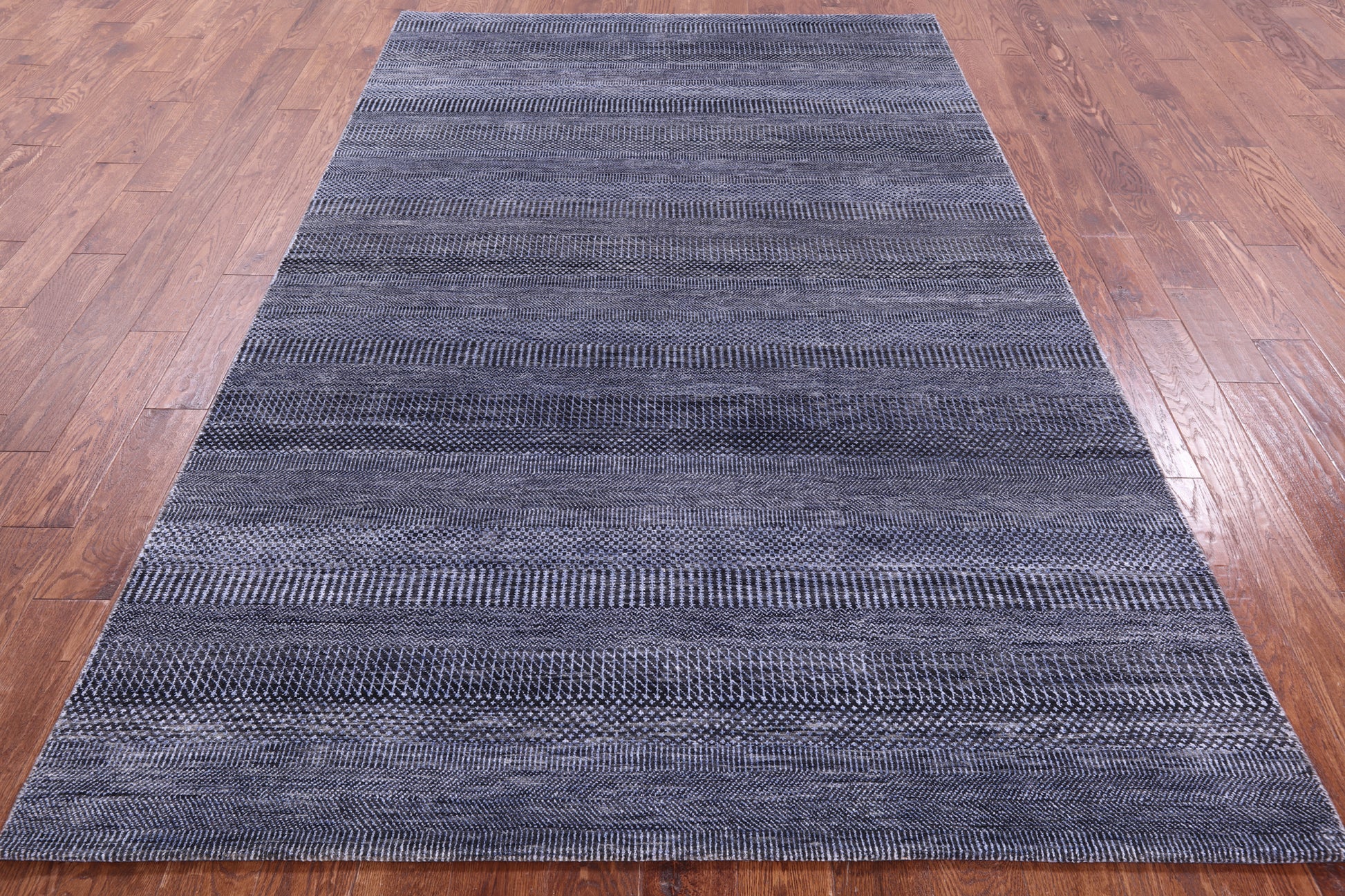 Savannah Grass Handmade Wool & Silk Rug - 6' 0" X 9' 3" - Golden Nile