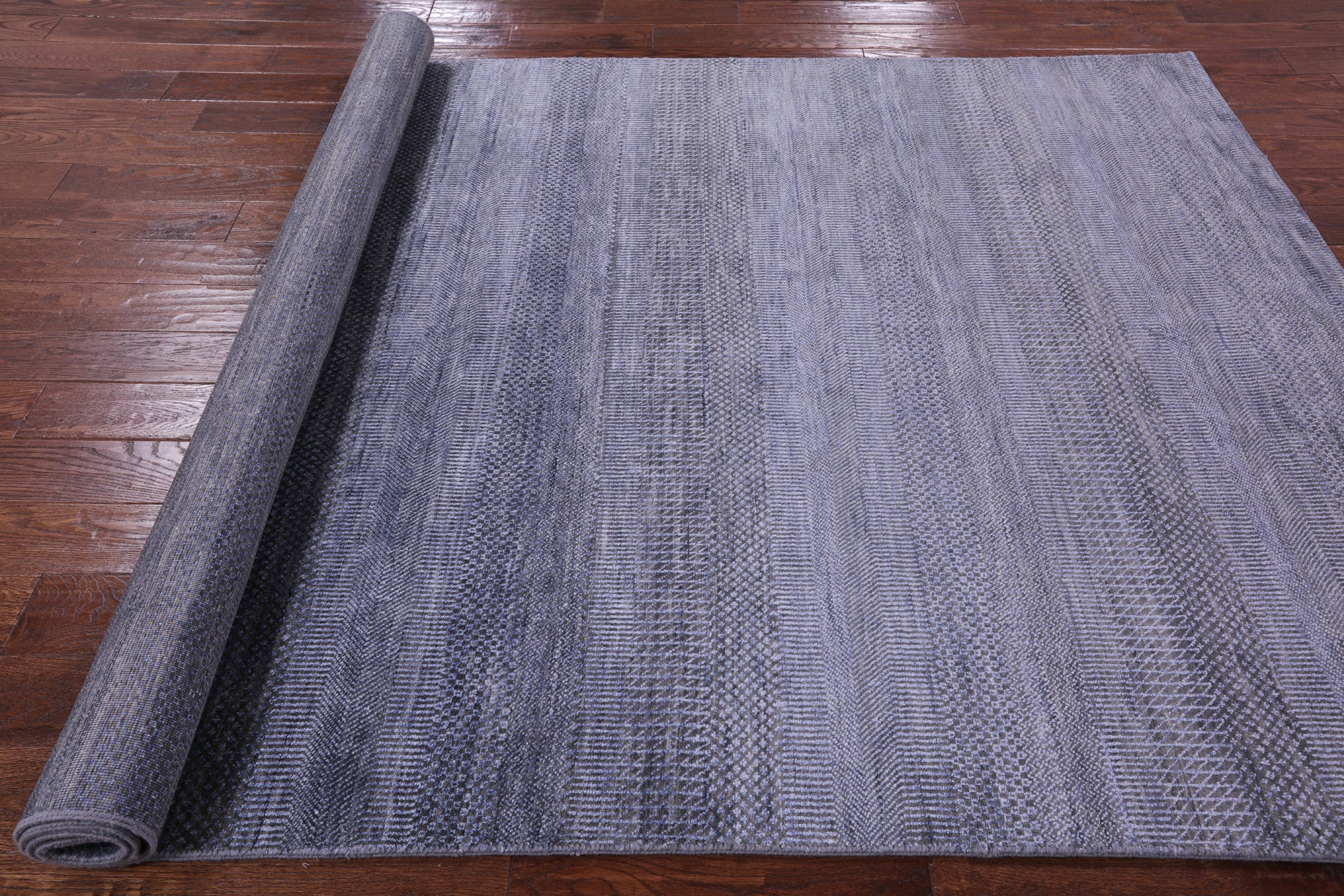Savannah Grass Hand Knotted Wool & Silk Rug - 6' 1" X 9' 9" - Golden Nile