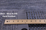 Savannah Grass Hand Knotted Wool & Silk Rug - 6' 1" X 9' 9" - Golden Nile
