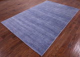 Savannah Grass Hand Knotted Wool & Silk Rug - 6' 1" X 9' 3" - Golden Nile