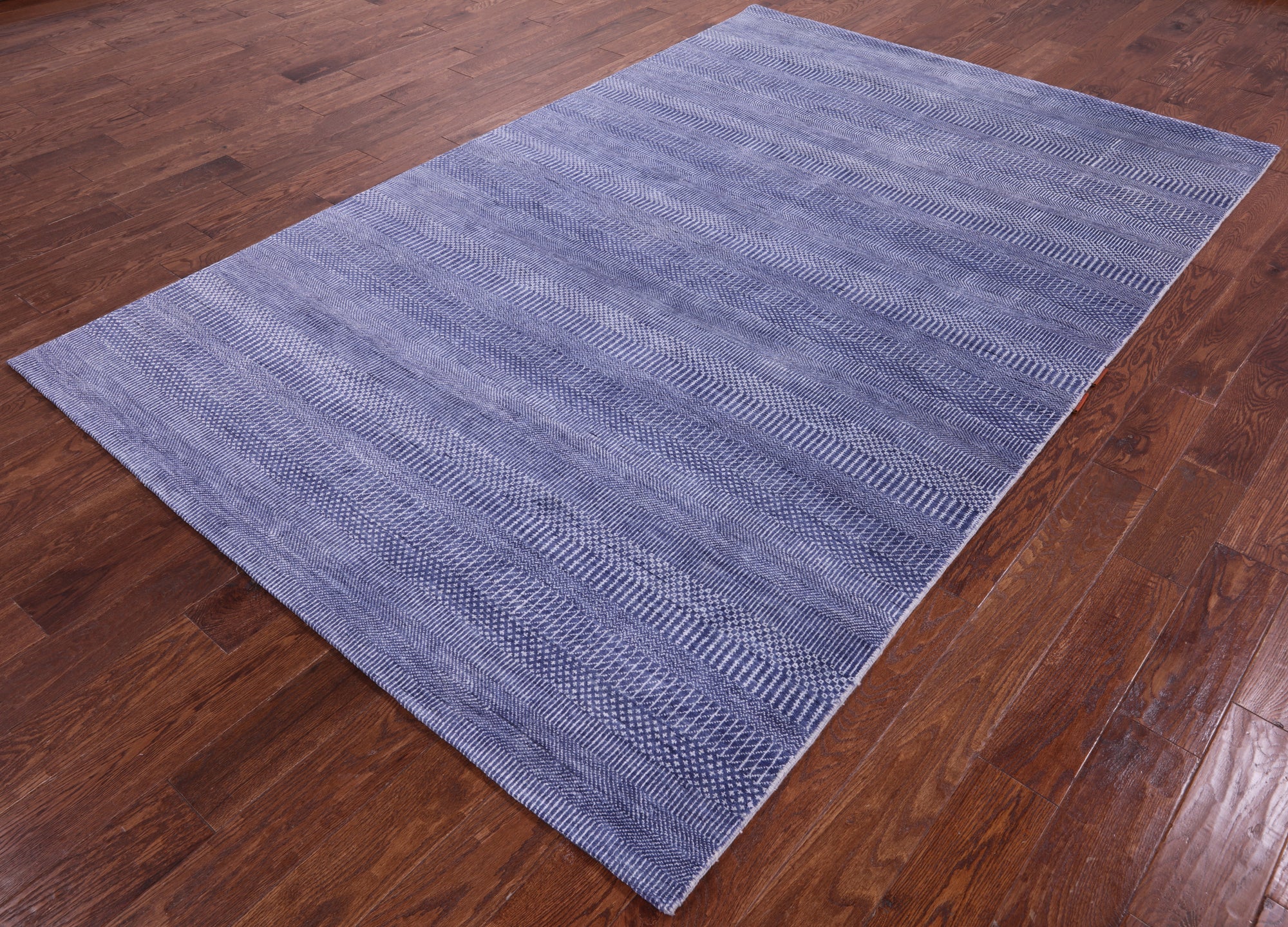 Savannah Grass Hand Knotted Wool & Silk Rug - 6' 1" X 9' 3" - Golden Nile