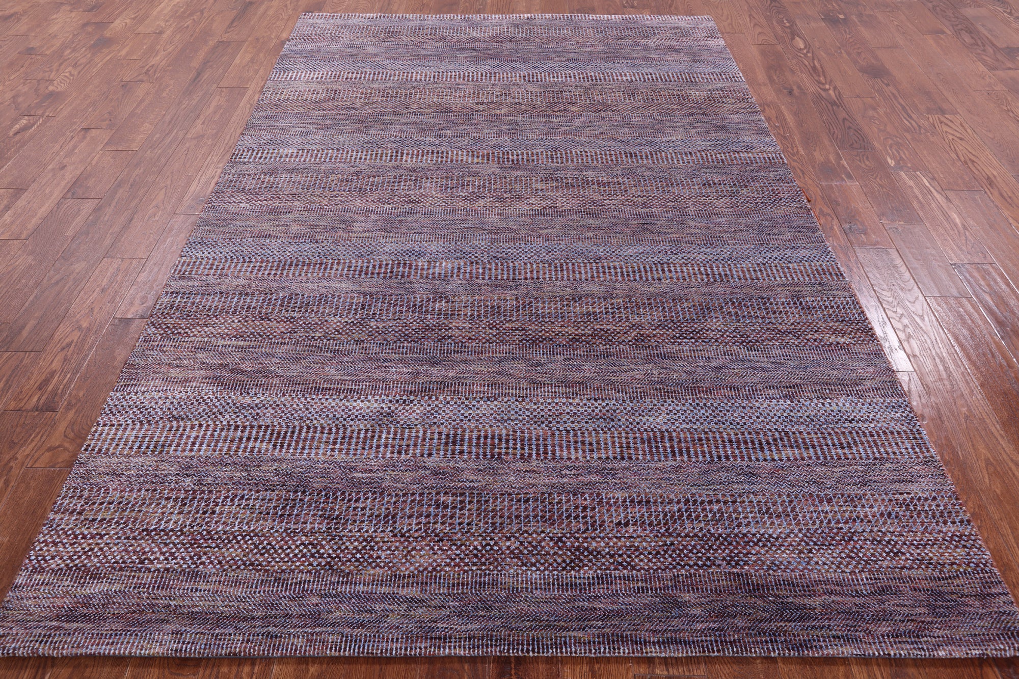 Savannah Grass Hand Knotted Wool & Silk Rug - 6' 2" X 9' 3" - Golden Nile