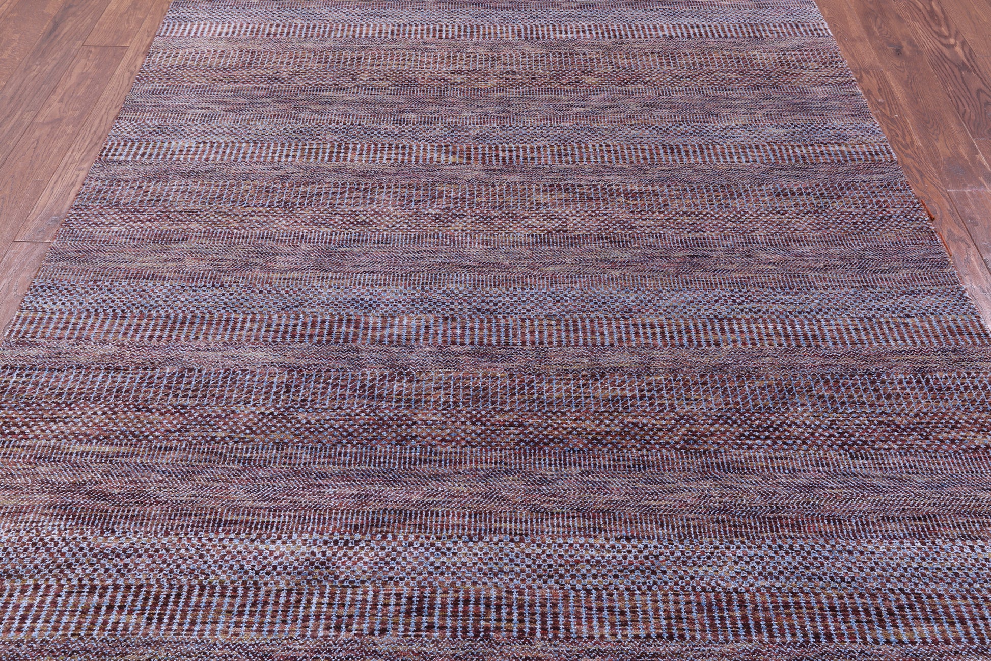 Savannah Grass Hand Knotted Wool & Silk Rug - 6' 2" X 9' 3" - Golden Nile