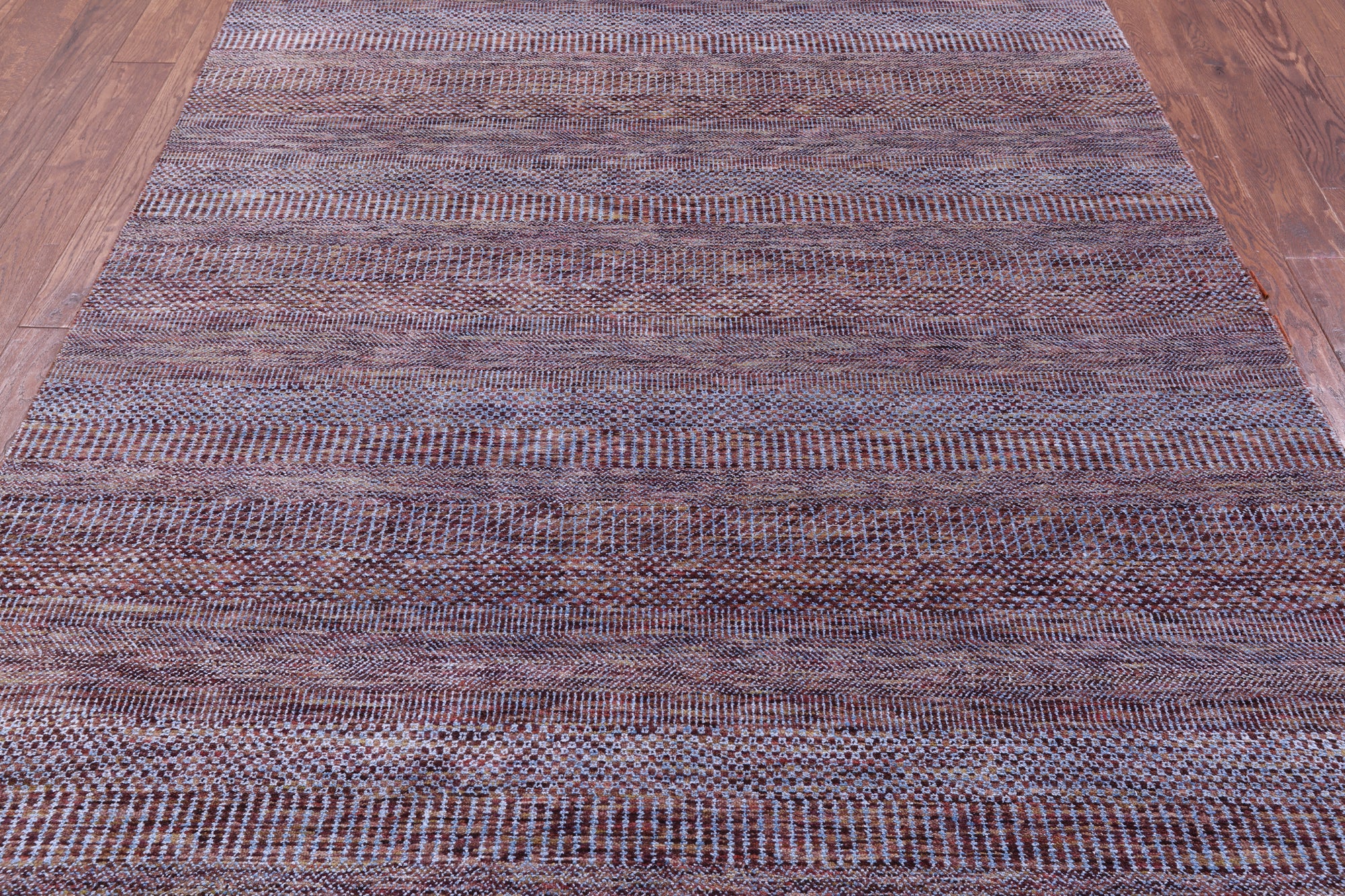 Savannah Grass Hand Knotted Wool & Silk Rug - 6' 2" X 9' 3" - Golden Nile