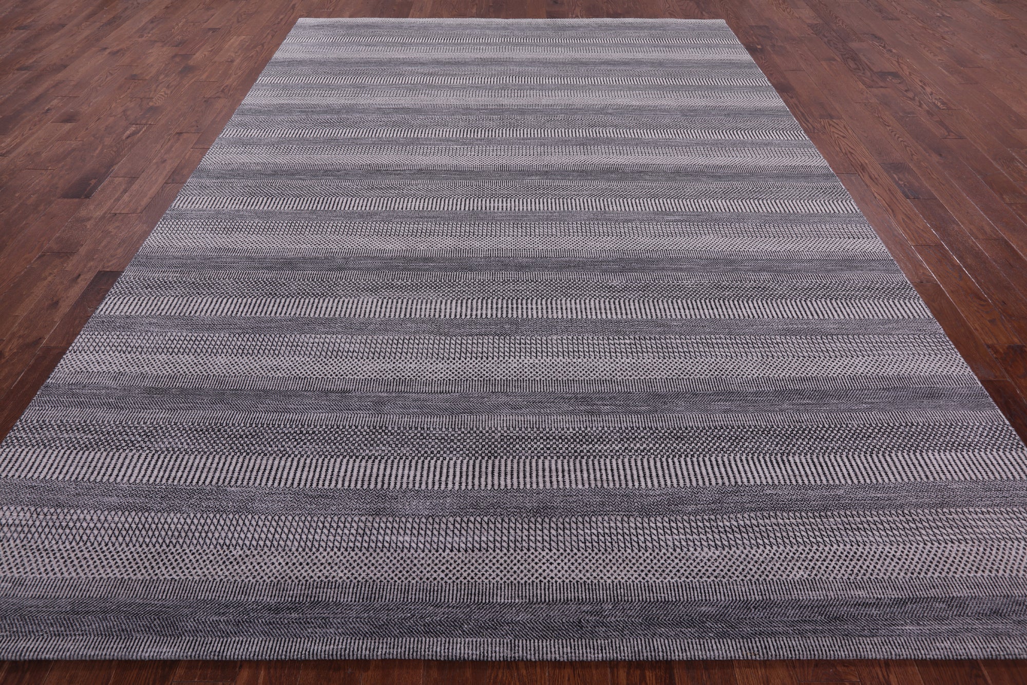 Savannah Grass Hand Knotted Wool & Silk Rug - 8' 11" X 12' 1" - Golden Nile