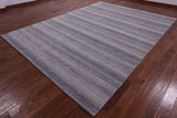 Savannah Grass Hand Knotted Wool & Silk Rug - 8' 11" X 12' 1" - Golden Nile