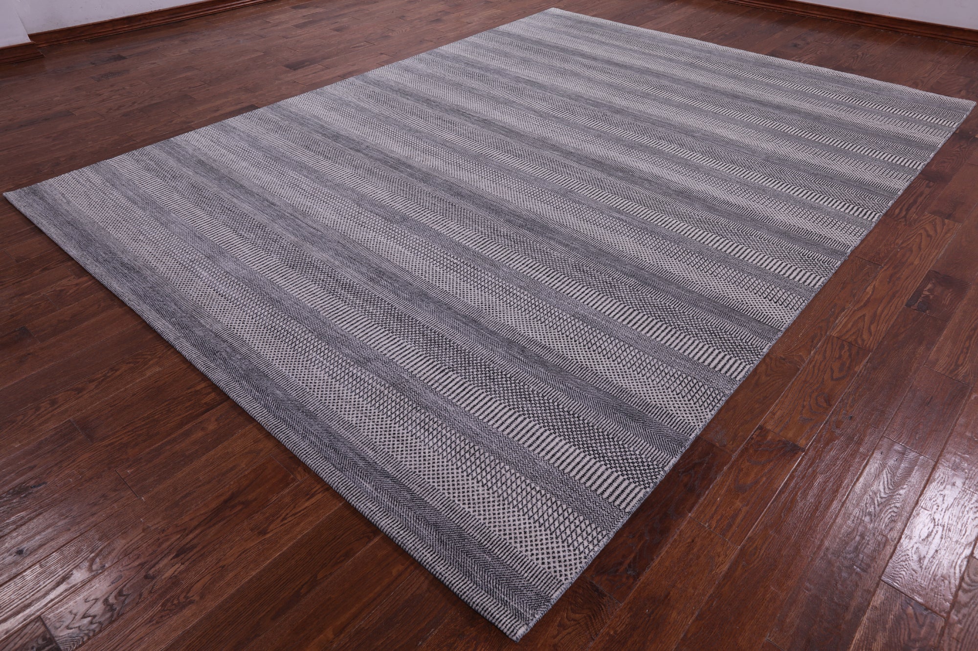 Savannah Grass Hand Knotted Wool & Silk Rug - 8' 11" X 12' 1" - Golden Nile
