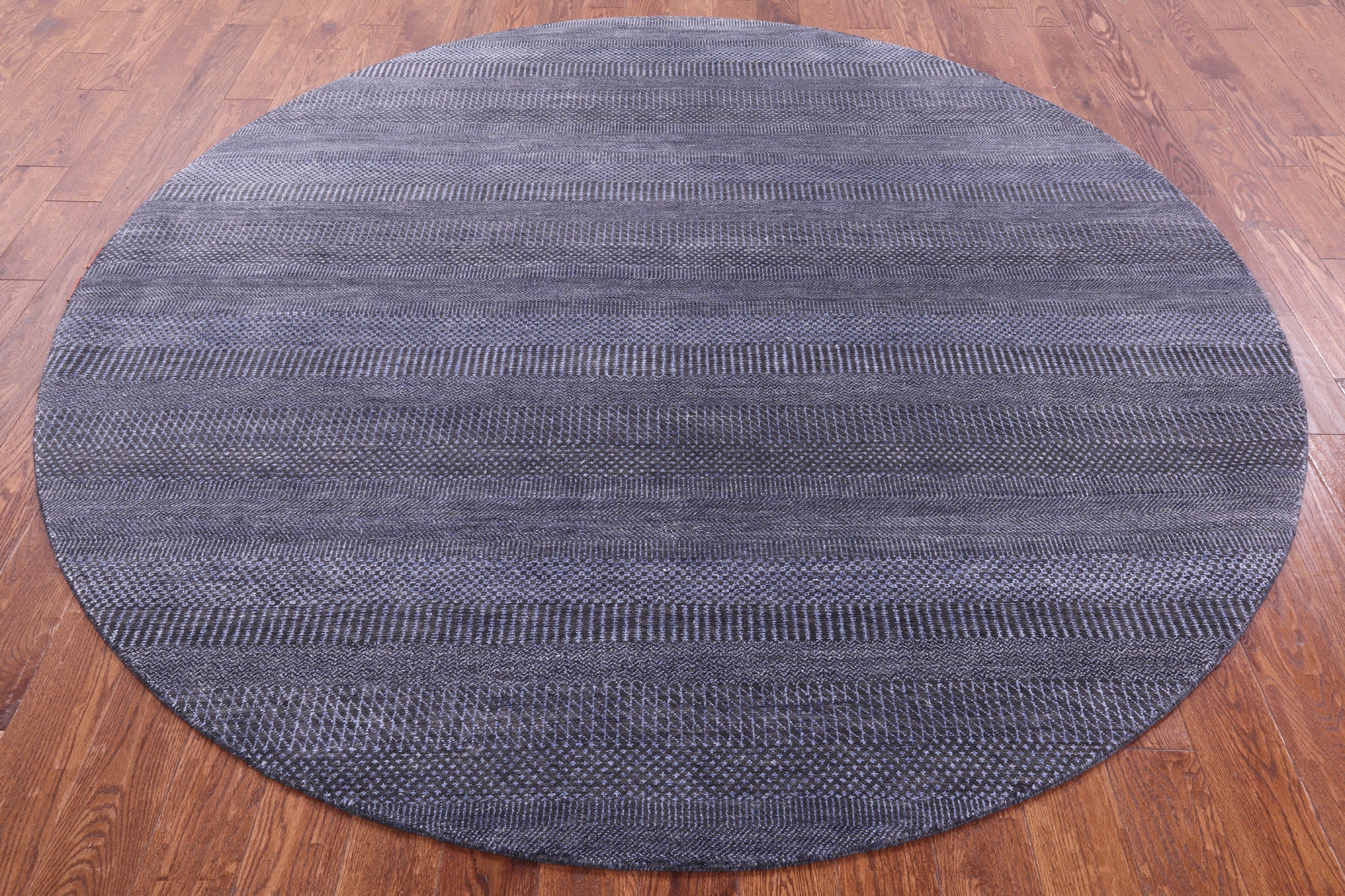 Round Savannah Grass Handmade Wool & Silk Rug - 7' 11" X 7' 11" - Golden Nile