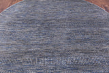 Round Savannah Grass Hand Knotted Wool & Silk Rug - 6' 0" X 6' 0" - Golden Nile