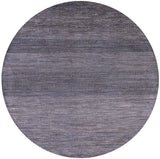 Round Savannah Grass Hand Knotted Wool & Silk Rug - 5' 10" X 5' 11" - Golden Nile