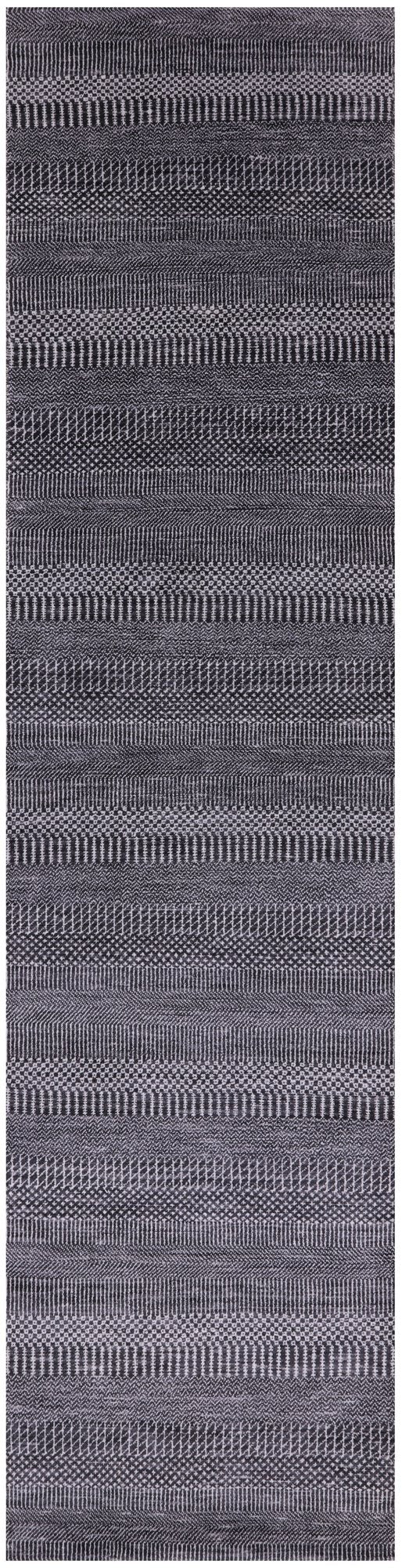 Savannah Grass Hand Knotted Wool & Silk Runner Rug - 2' 7" X 10' 2" - Golden Nile