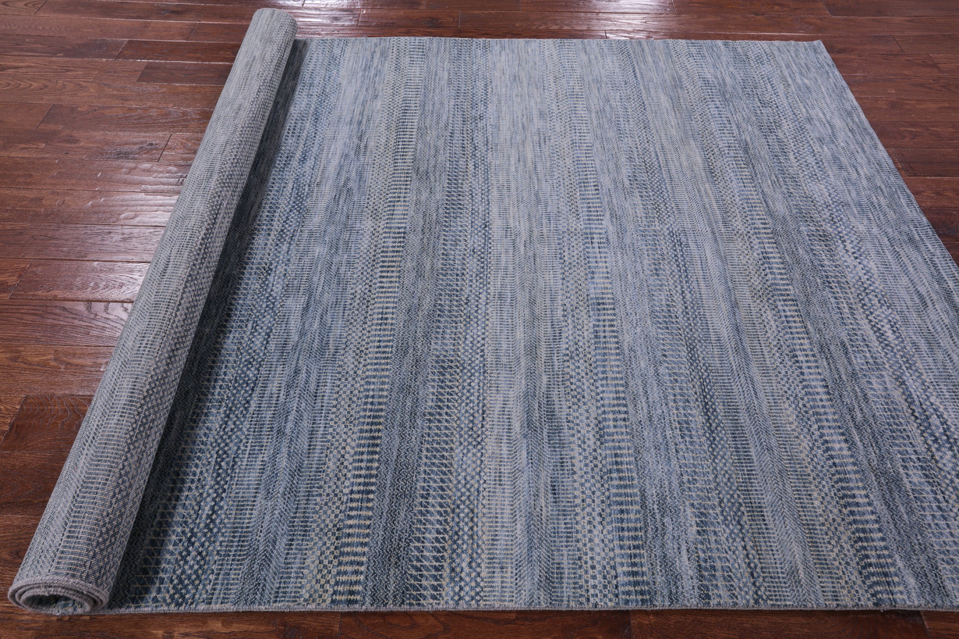 Savannah Grass Handmade Wool & Silk Rug - 6' 1" X 9' 1" - Golden Nile