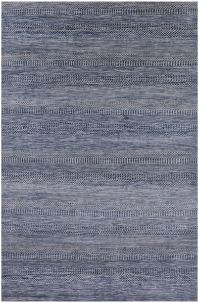 Savannah Grass Handmade Wool & Silk Rug - 6' 1" X 9' 1" - Golden Nile