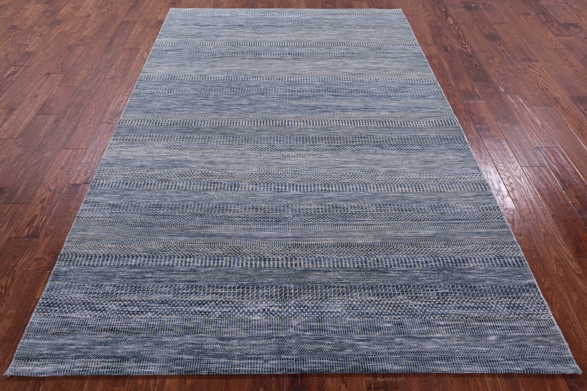 Savannah Grass Handmade Wool & Silk Rug - 6' 1" X 9' 1" - Golden Nile