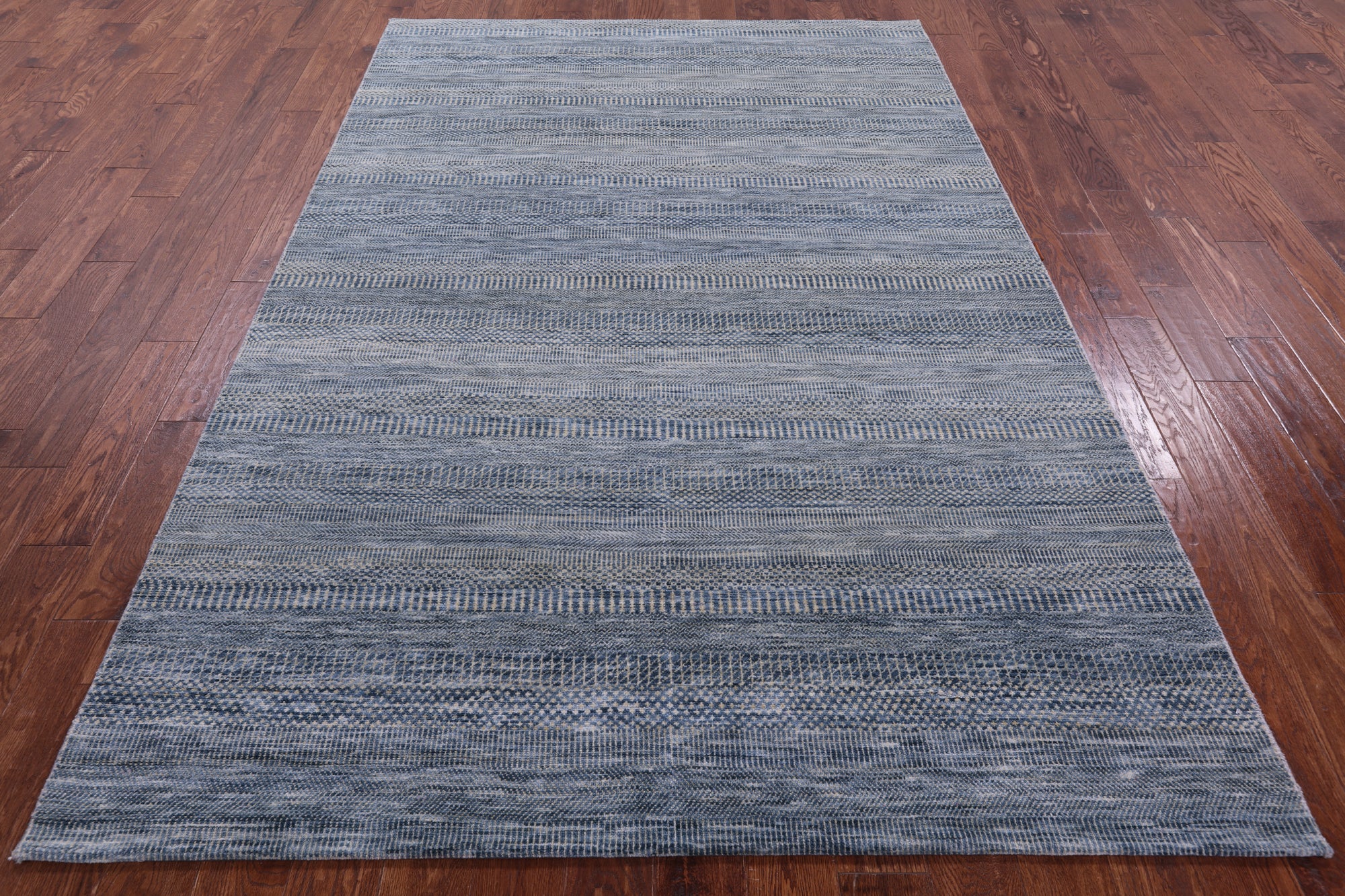 Savannah Grass Handmade Wool & Silk Rug - 6' 1" X 9' 1" - Golden Nile