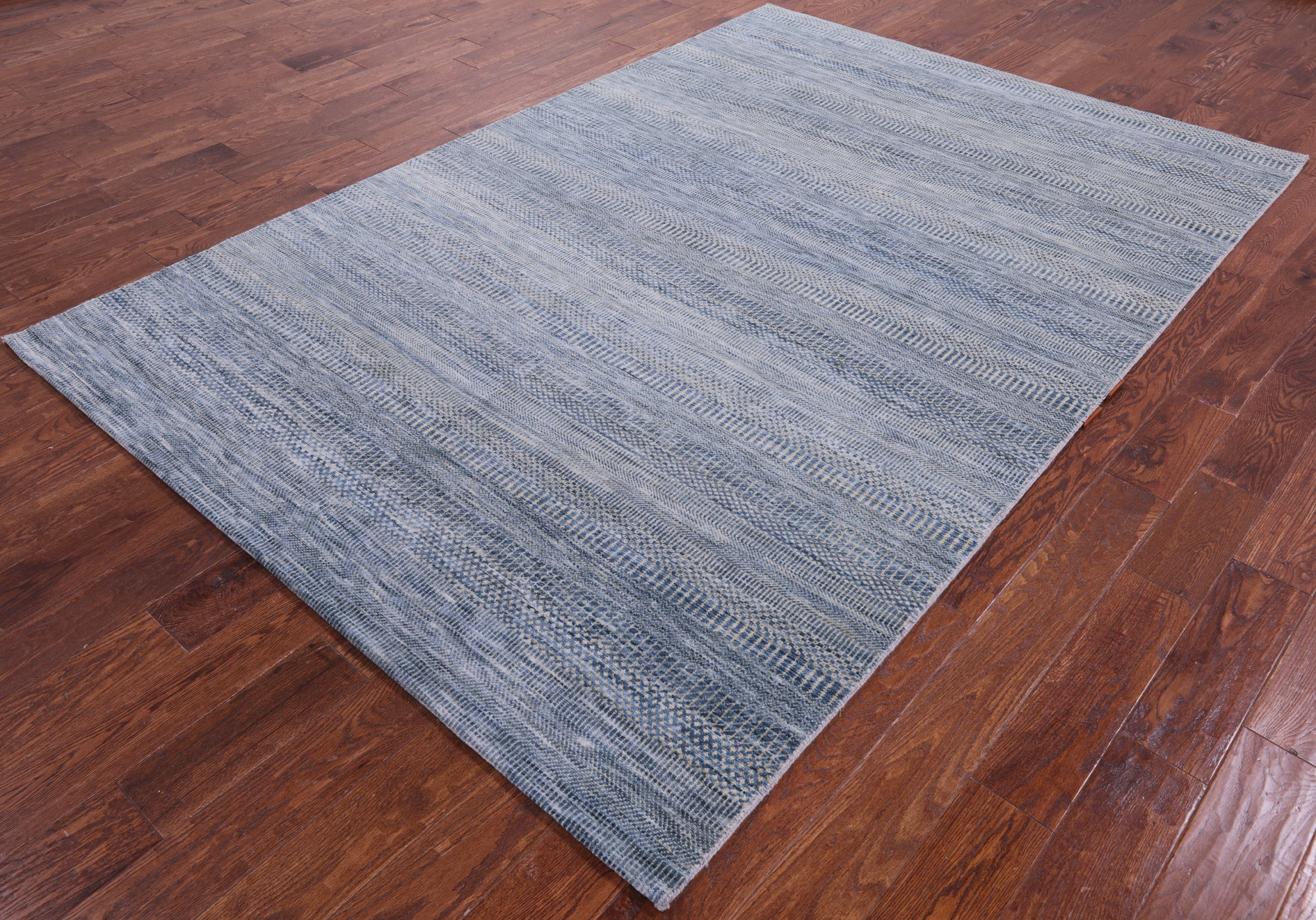Savannah Grass Handmade Wool & Silk Rug - 6' 1" X 9' 1" - Golden Nile