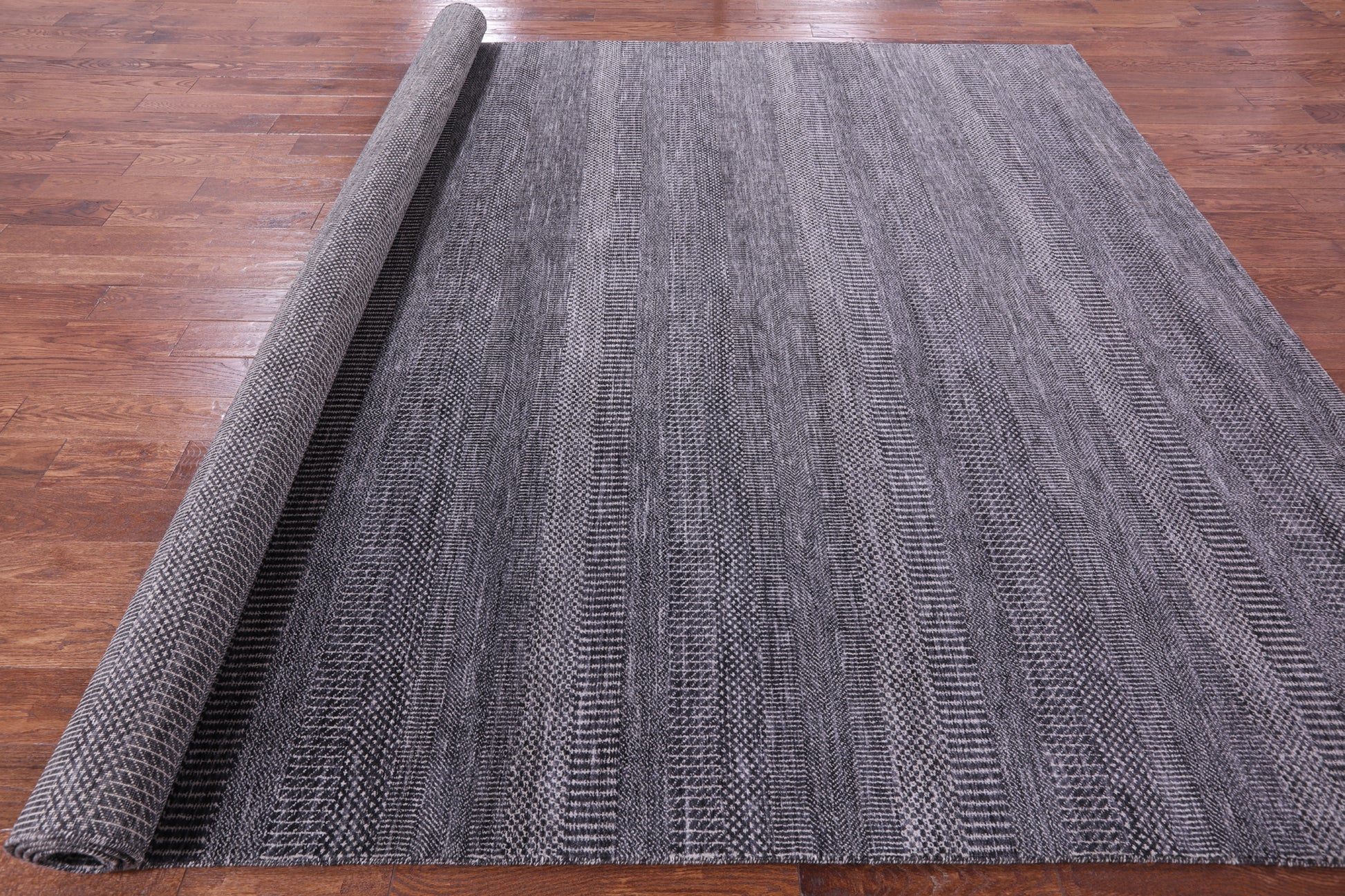 Savannah Grass Handmade Wool & Silk Rug - 9' 0" X 11' 11" - Golden Nile