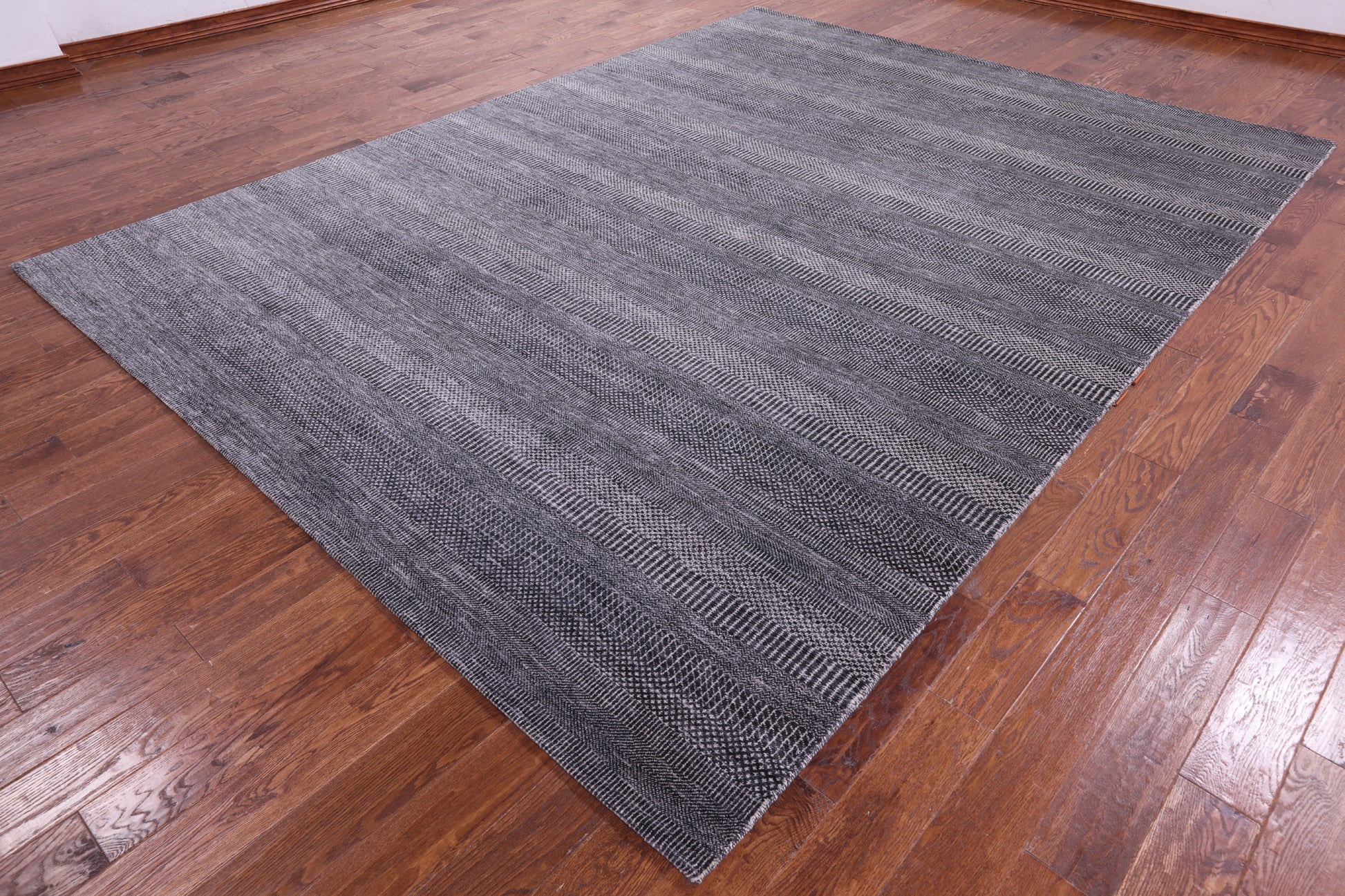 Savannah Grass Handmade Wool & Silk Rug - 9' 0" X 11' 11" - Golden Nile