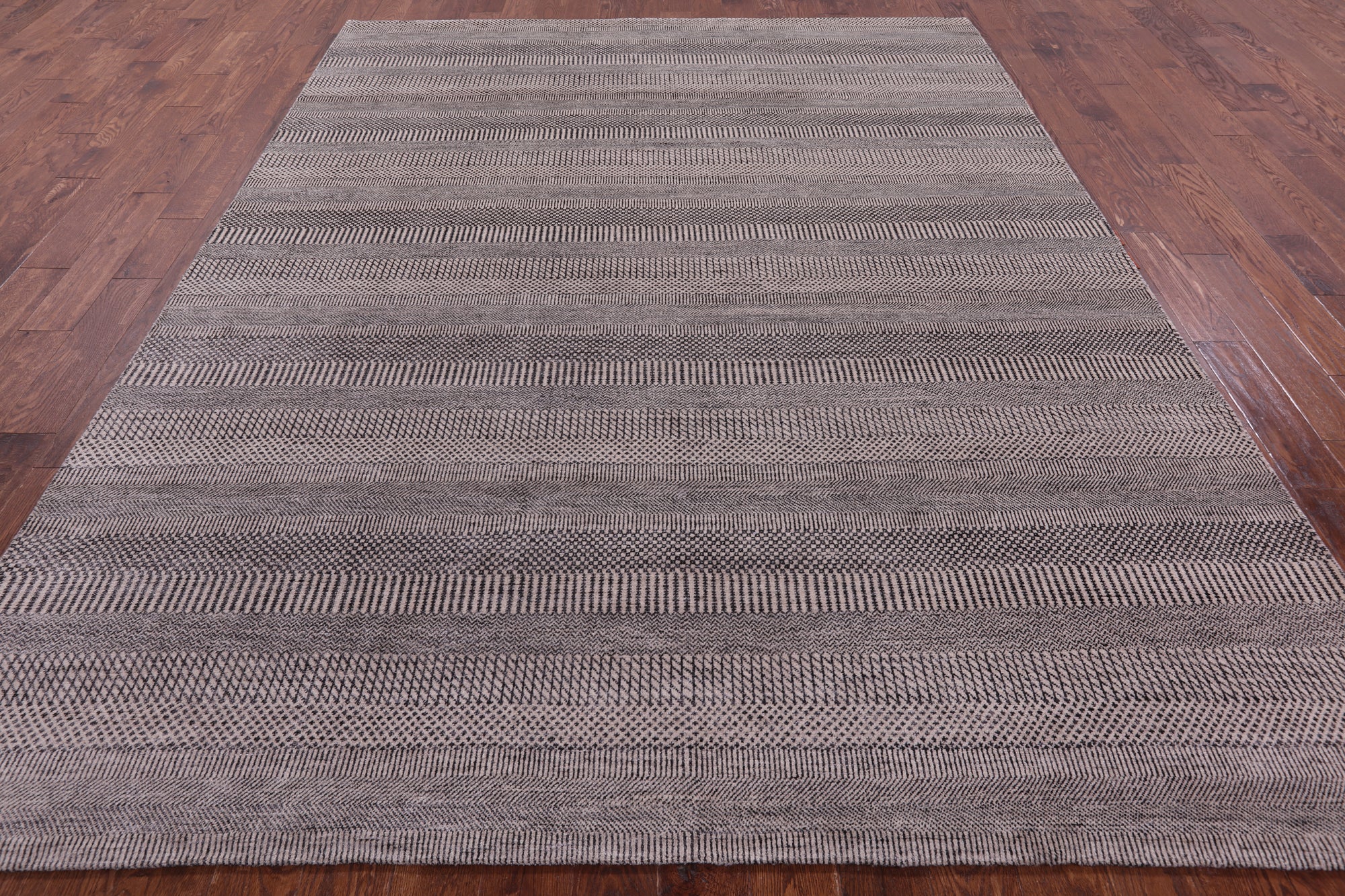 Savannah Grass Hand Knotted Wool & Silk Rug - 8' 1" X 10' 3" - Golden Nile