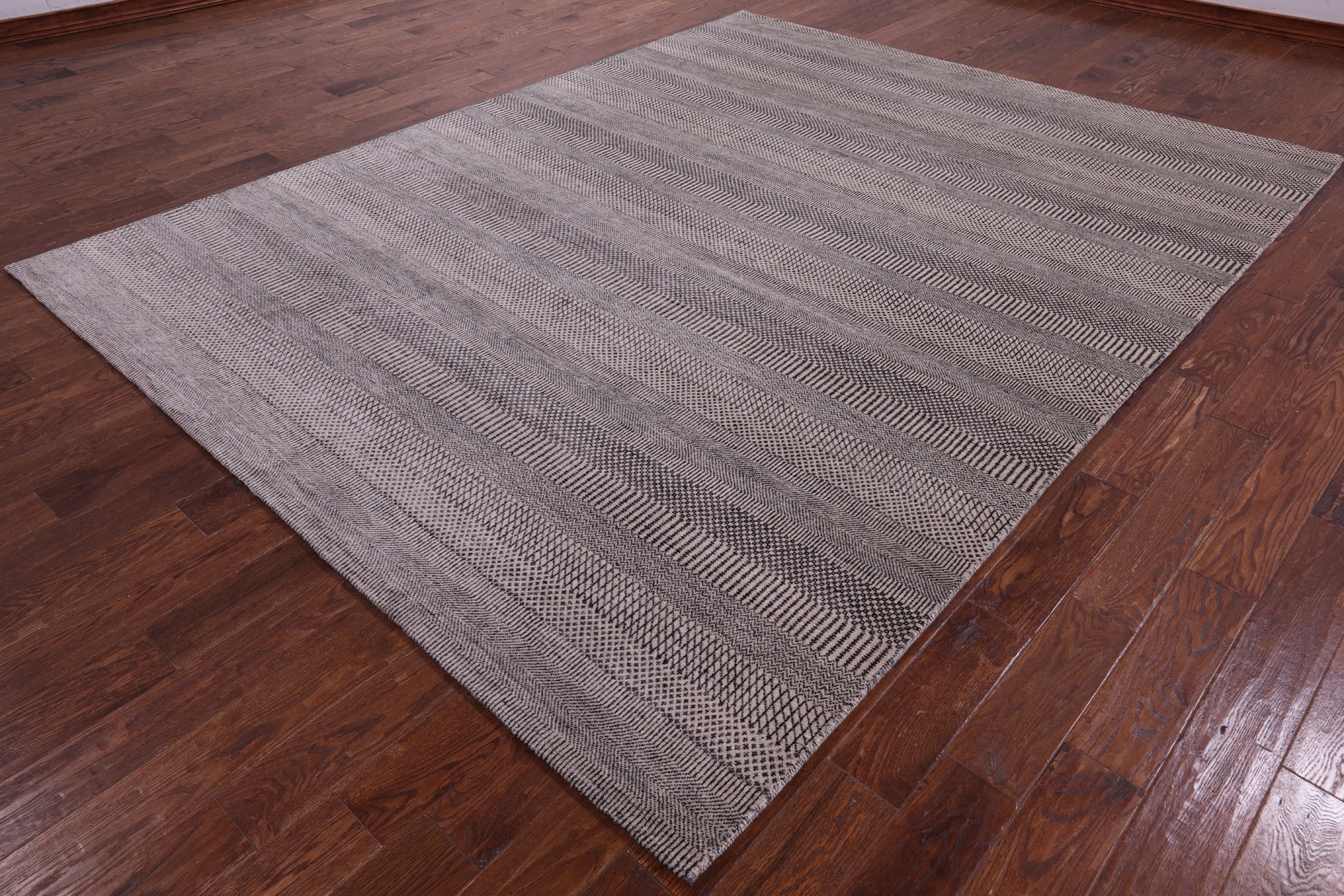 Savannah Grass Hand Knotted Wool & Silk Rug - 8' 1" X 10' 3" - Golden Nile