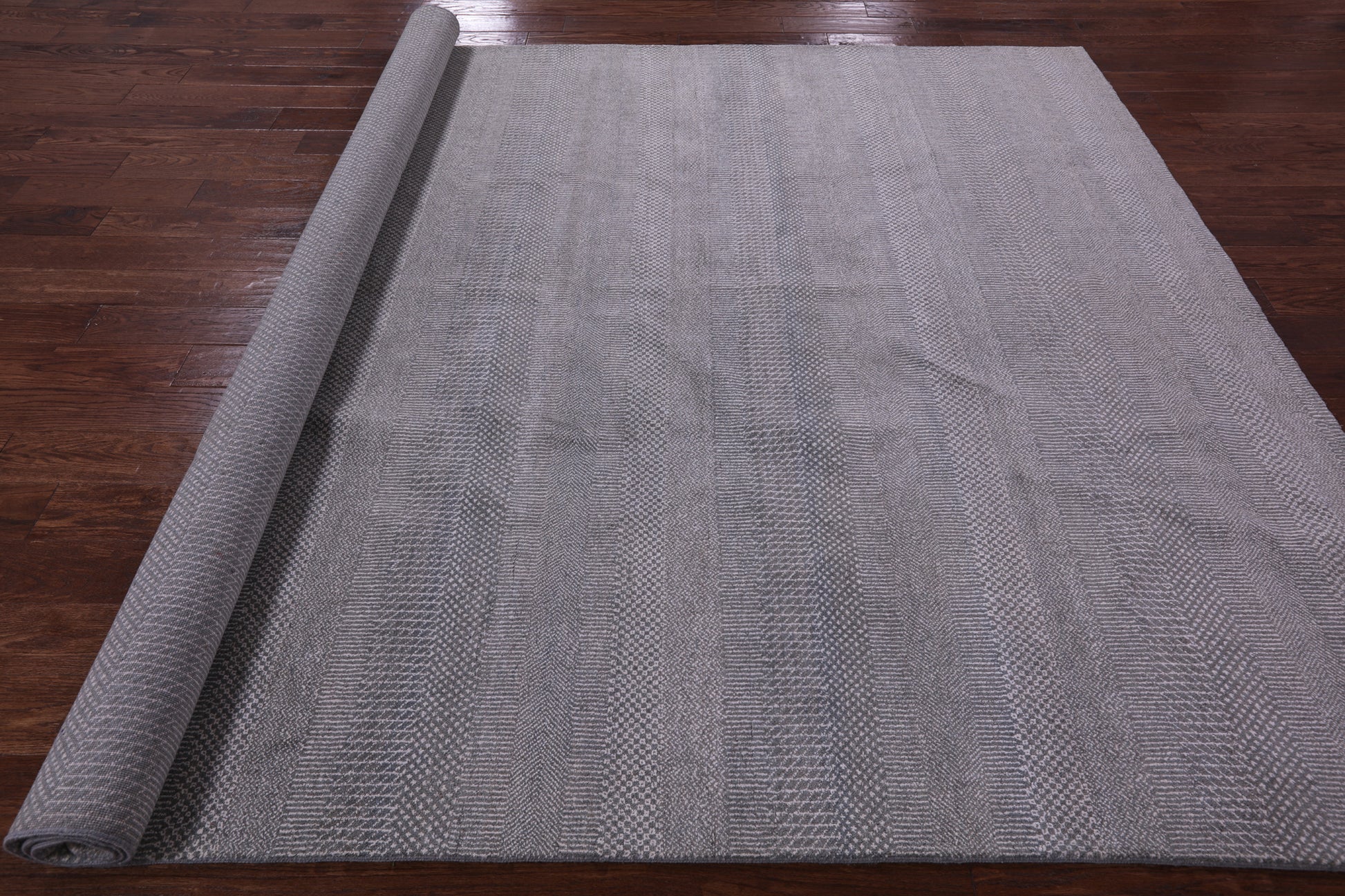 Savannah Grass Handmade Wool & Silk Rug - 8' 0" X 10' 3" - Golden Nile